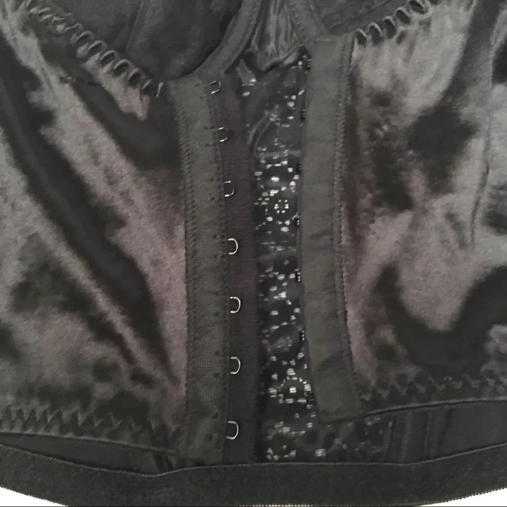 ‎Vintage Cacique satin & lace underwire bustier 36C